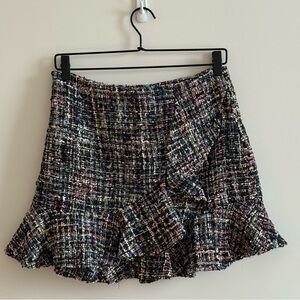 Forever 21 Multicolor Tweed Mini Skirt